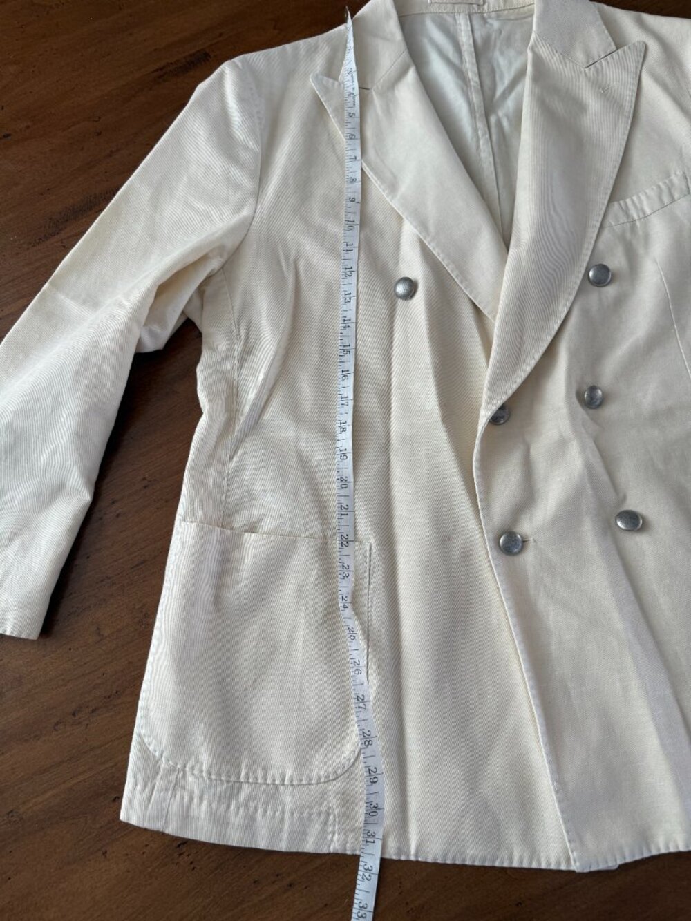 Paul Stuart Double‑Breasted Blazer (Men’s Medium, Measured) - Picture 4 of 12